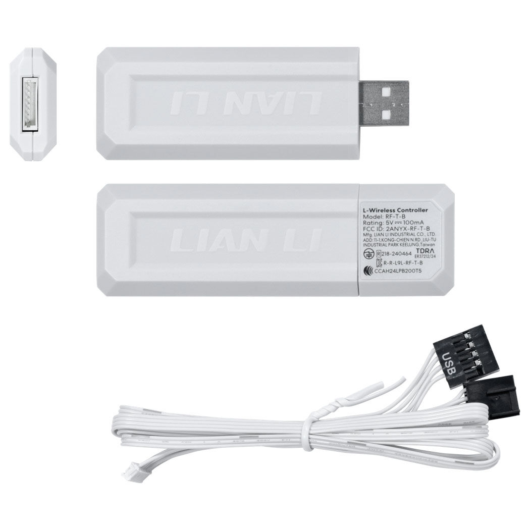 Lian Li UNI FAN SL-INF Wireless Fan, ARGB, PWM - 3-pack, with controller, reverse blade, 120mm, white