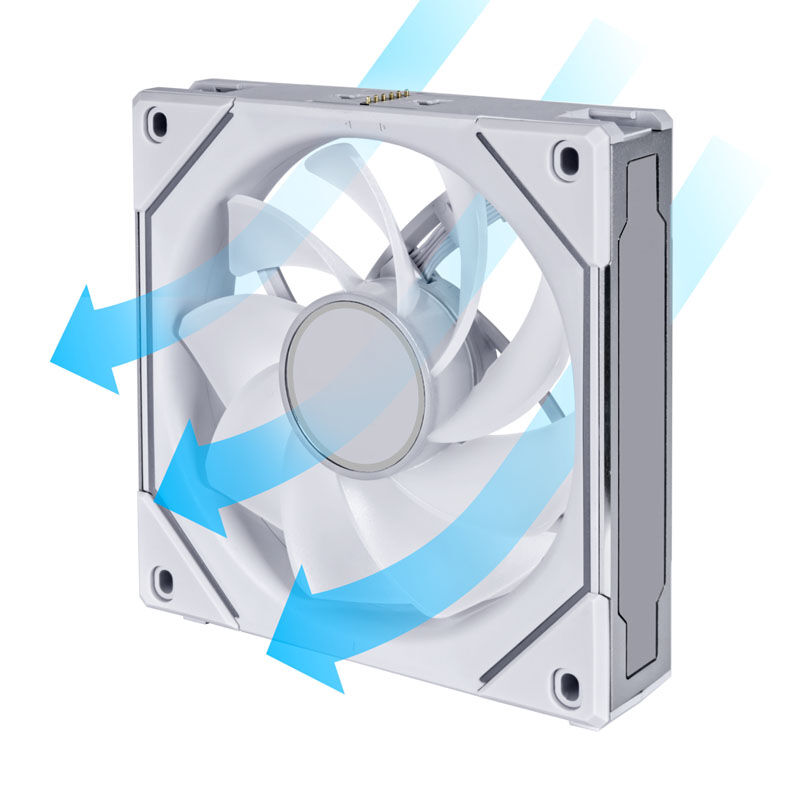 Lian Li UNI FAN SL-INF 120 ARGB Reverse Blade PWM Fan, 3-pack including controller - 120mm, white : image 4