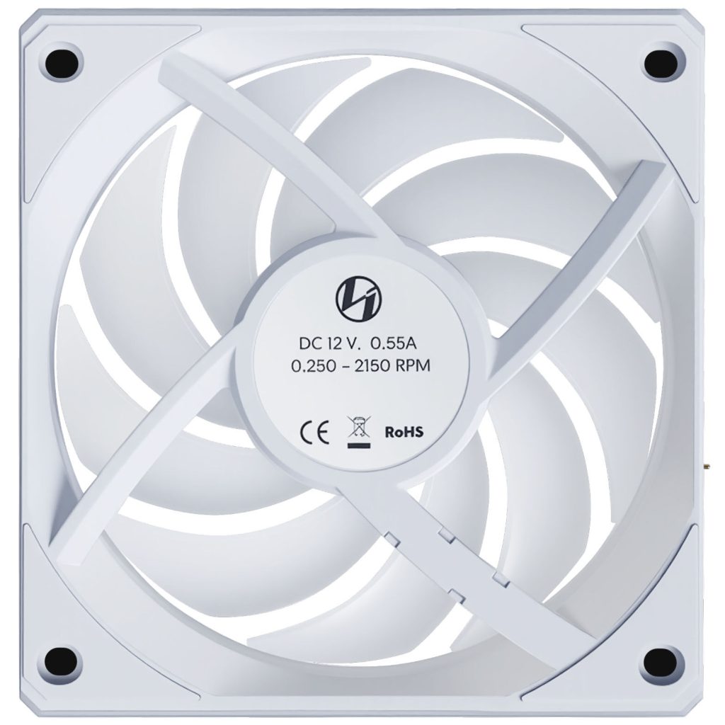 Lian Li UNI FAN CL Reverse Wireless Fan, pack of 3, 120mm, white