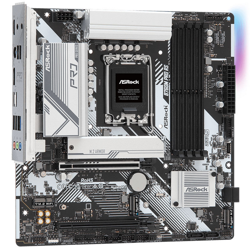 ASRock B760M Pro RS, Intel B760 Motherboard - Socket 1700, DDR5