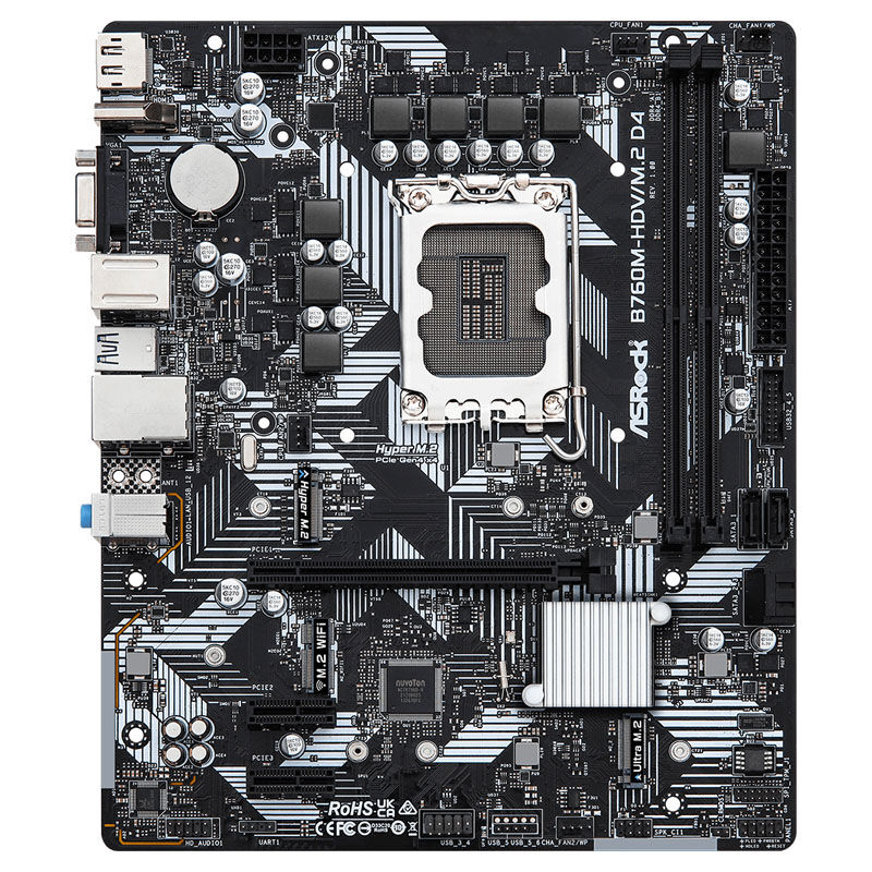 ASRock B760M-HDV/M.2 D4, Intel B760 motherboard - Socket 1700, DDR4 : image 3