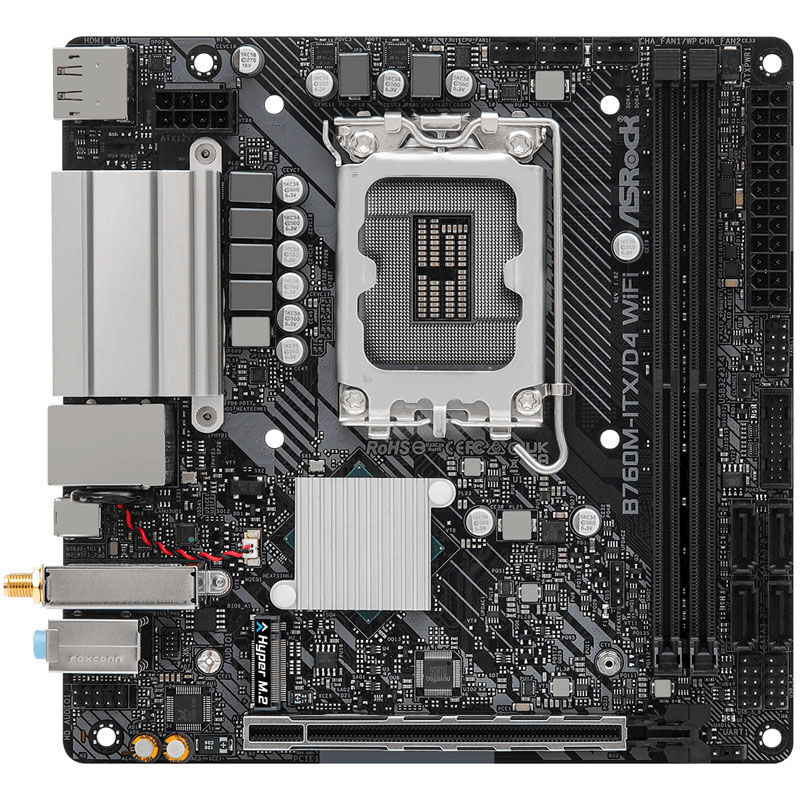 ASRock B760M-ITX/D4 WiFi, Intel B760 motherboard - Socket 1700, DDR4