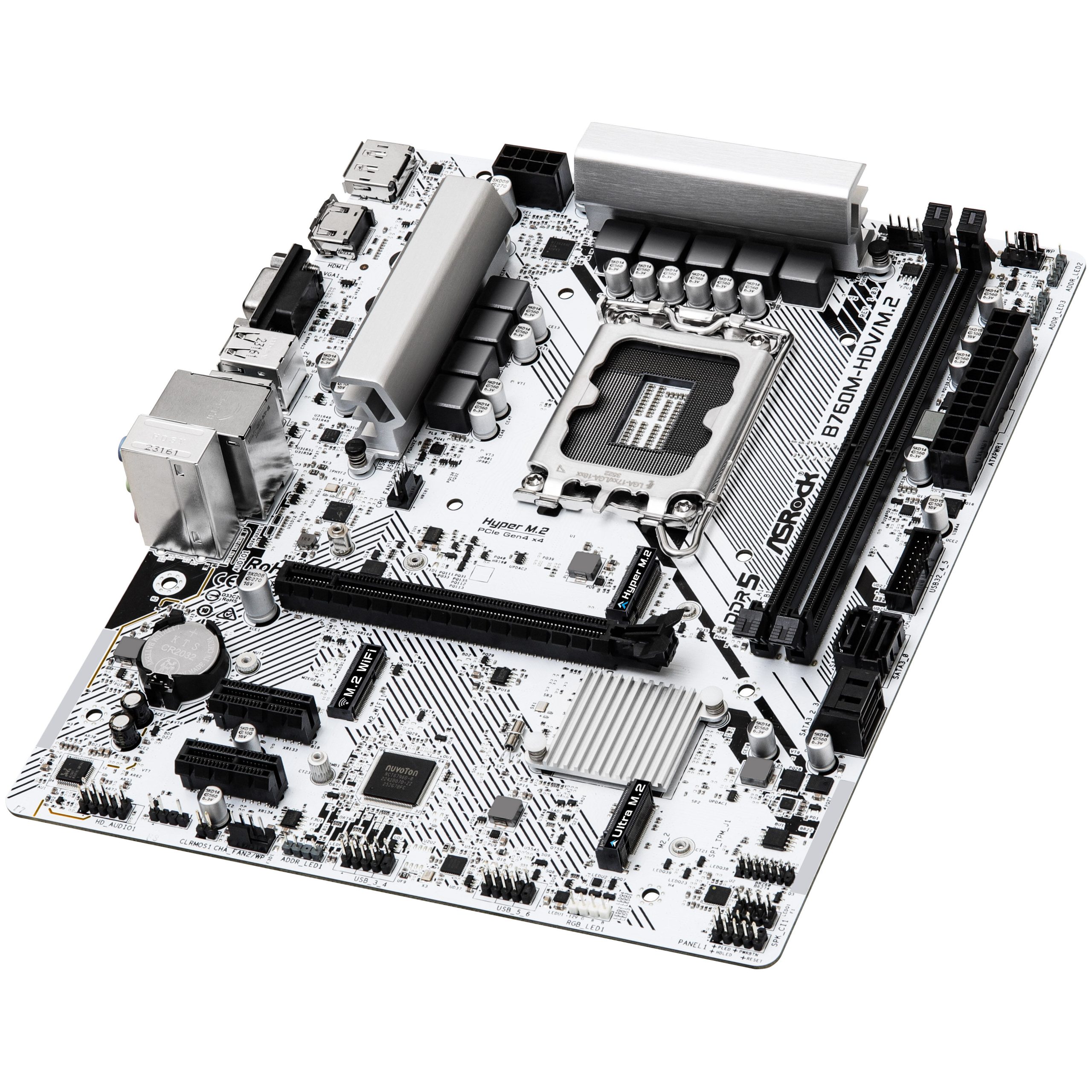 ASRock B760M-HDV/M.2, Intel B760 motherboard - Socket 1700, DDR5