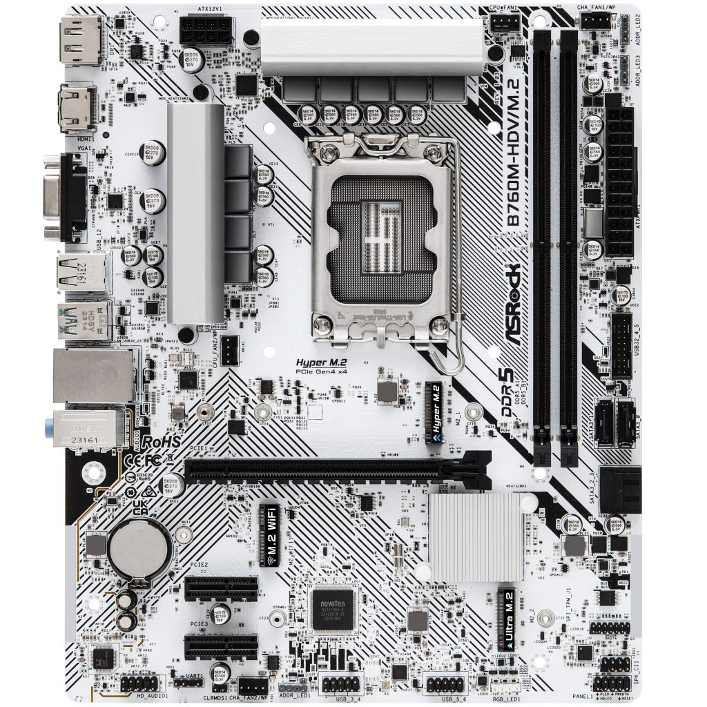 ASRock B760M-HDV/M.2, Intel B760 motherboard - Socket 1700, DDR5