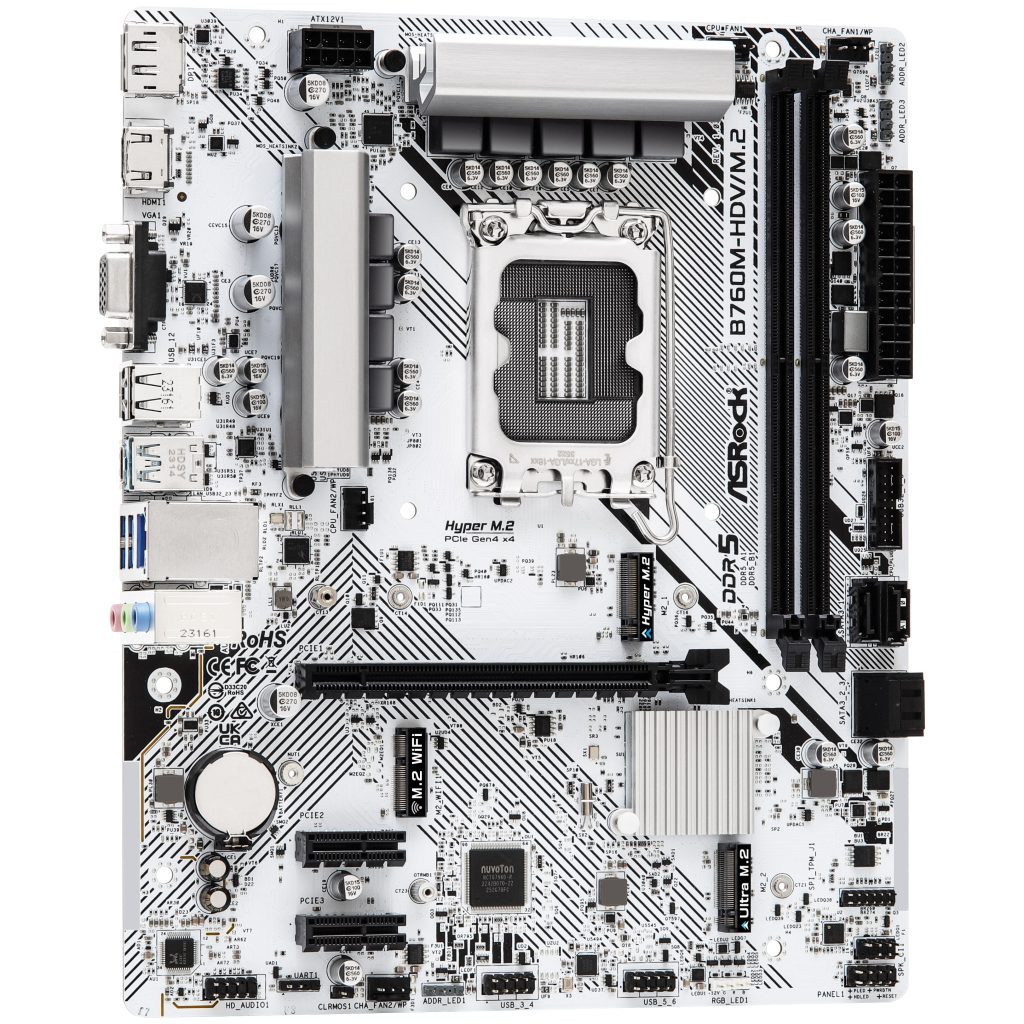 ASRock B760M-HDV/M.2, Intel B760 motherboard - Socket 1700, DDR5