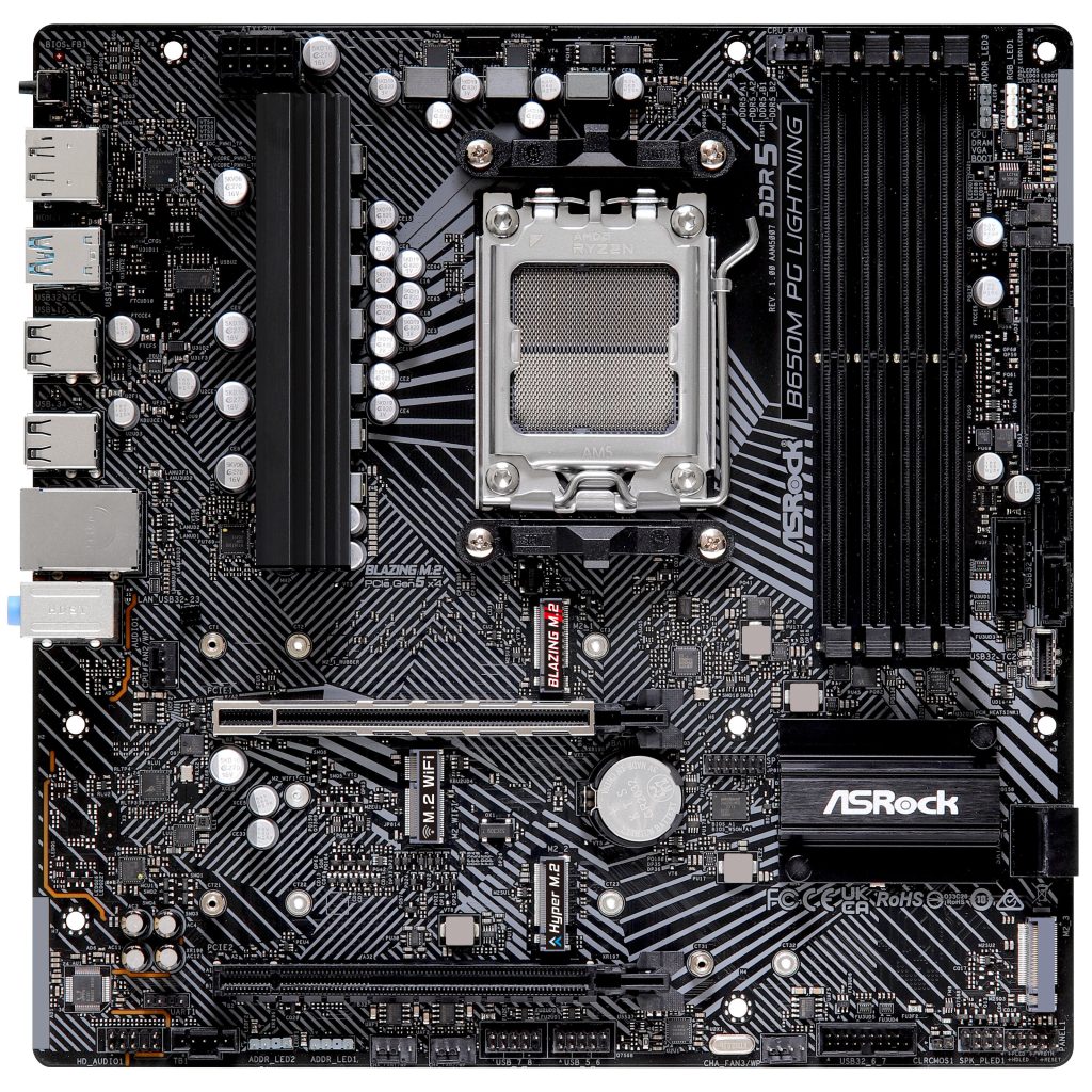 ASRock B650M PG Lightning, AMD B650 motherboard - Socket AM5, DDR5 : image 3