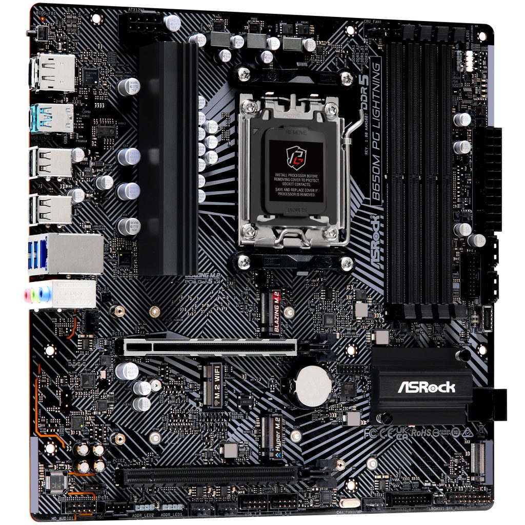 ASRock B650M PG Lightning, AMD B650 motherboard - Socket AM5, DDR5 : image 2