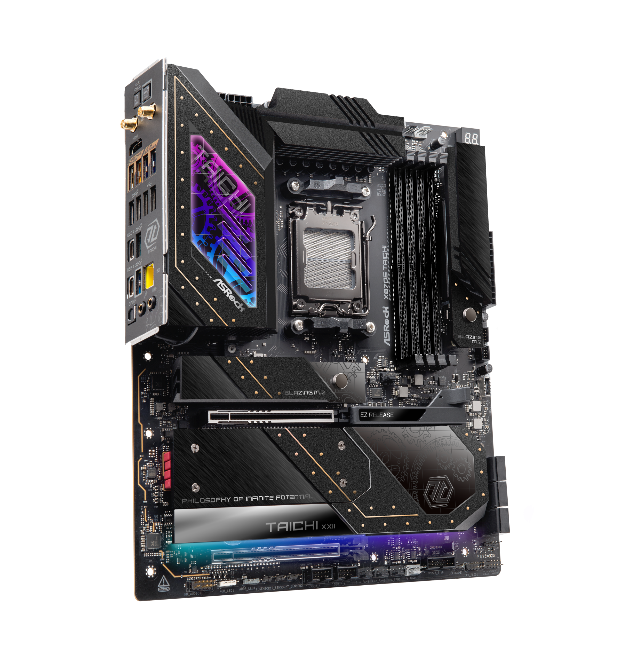 ASRock X870E Taichi motherboard, socket AM5, AMD X870E, EATX, DDR5