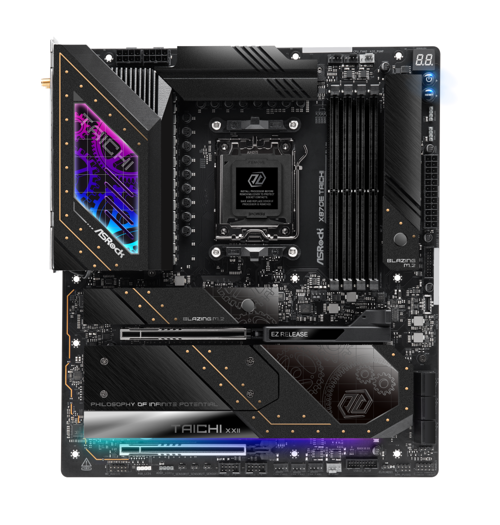 ASRock X870E Taichi motherboard, socket AM5, AMD X870E, EATX, DDR5