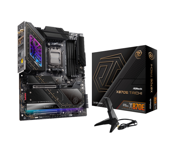 ASRock X870E Taichi motherboard, socket AM5, AMD X870E, EATX, DDR5