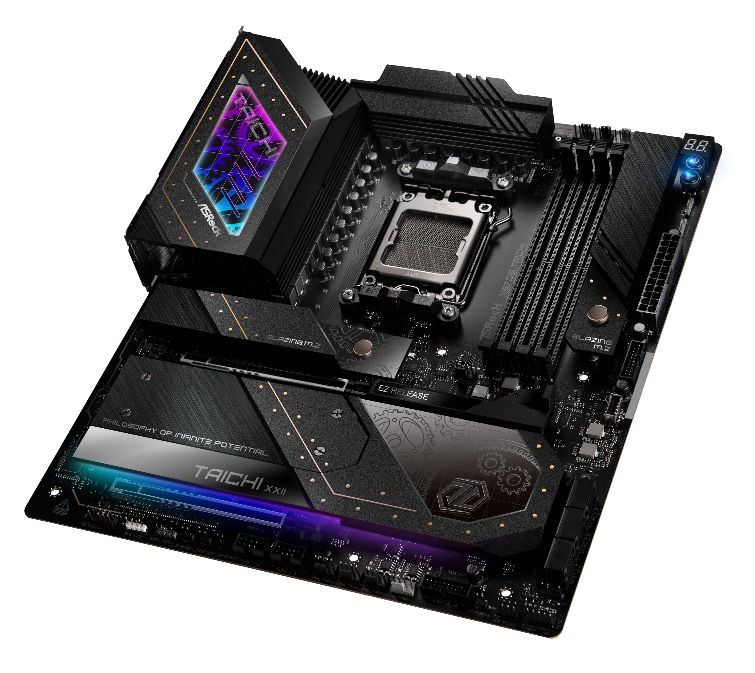 ASRock X870E Taichi motherboard, socket AM5, AMD X870E, EATX, DDR5