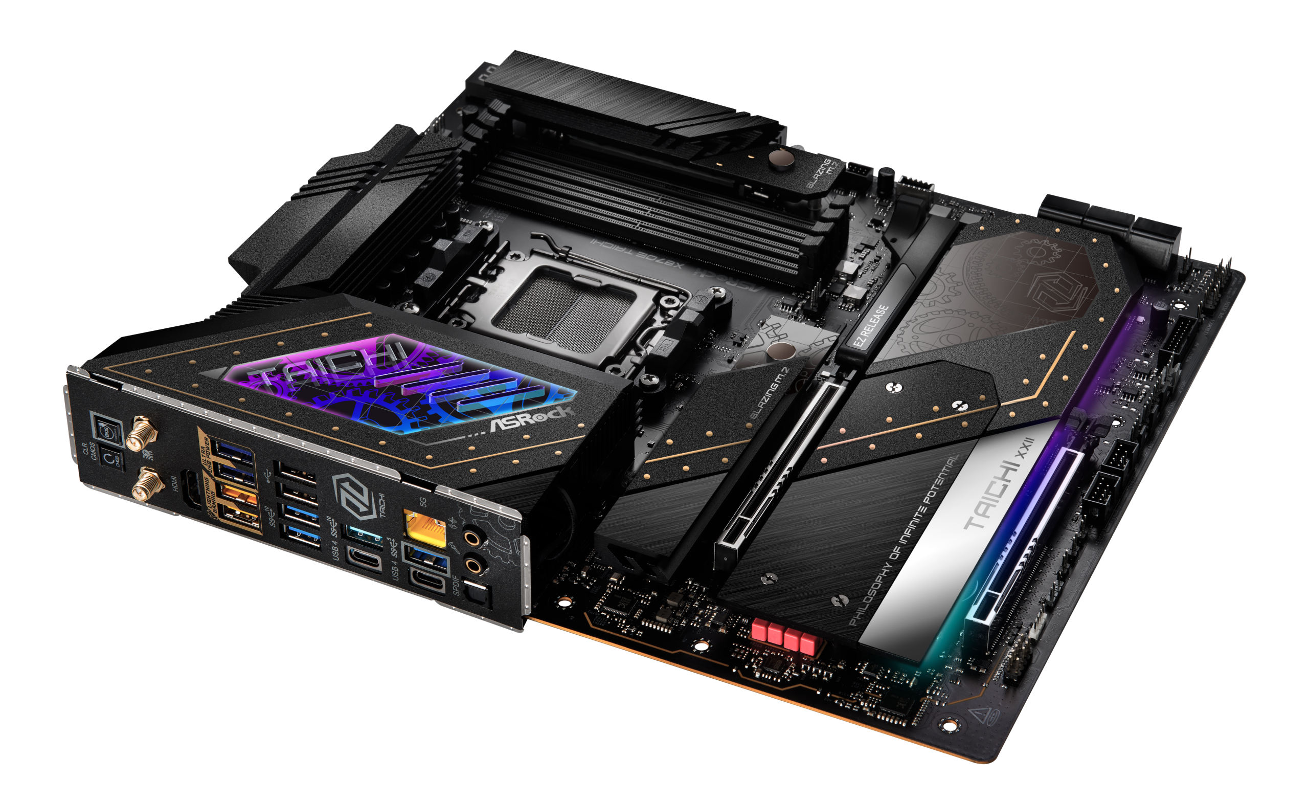 ASRock X870E Taichi motherboard, socket AM5, AMD X870E, EATX, DDR5