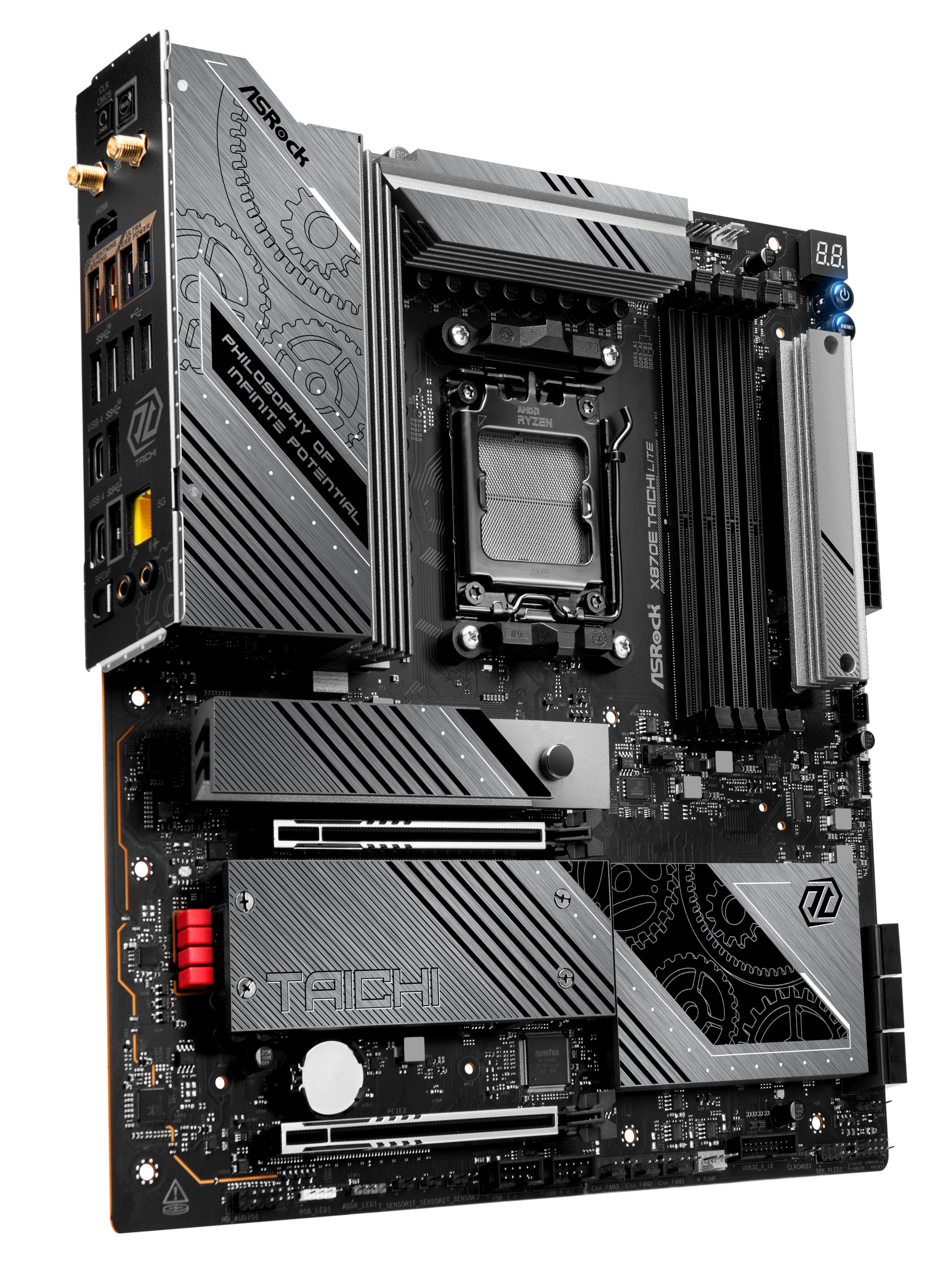 ASRock X870E Taichi Lite motherboard, socket AM5, AMD X870E, EATX, DDR5 : image 2