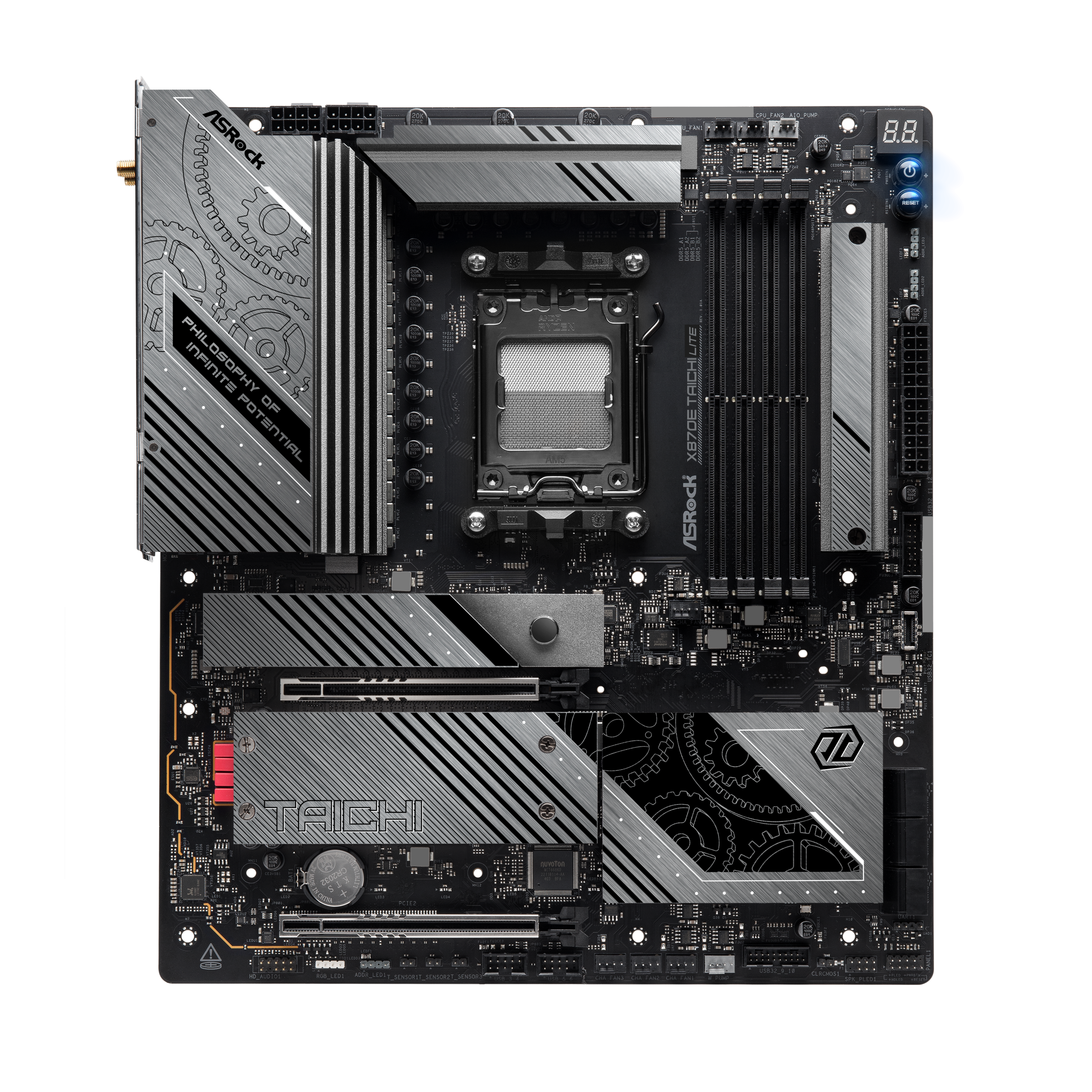ASRock X870E Taichi Lite motherboard, socket AM5, AMD X870E, EATX, DDR5 : image 3