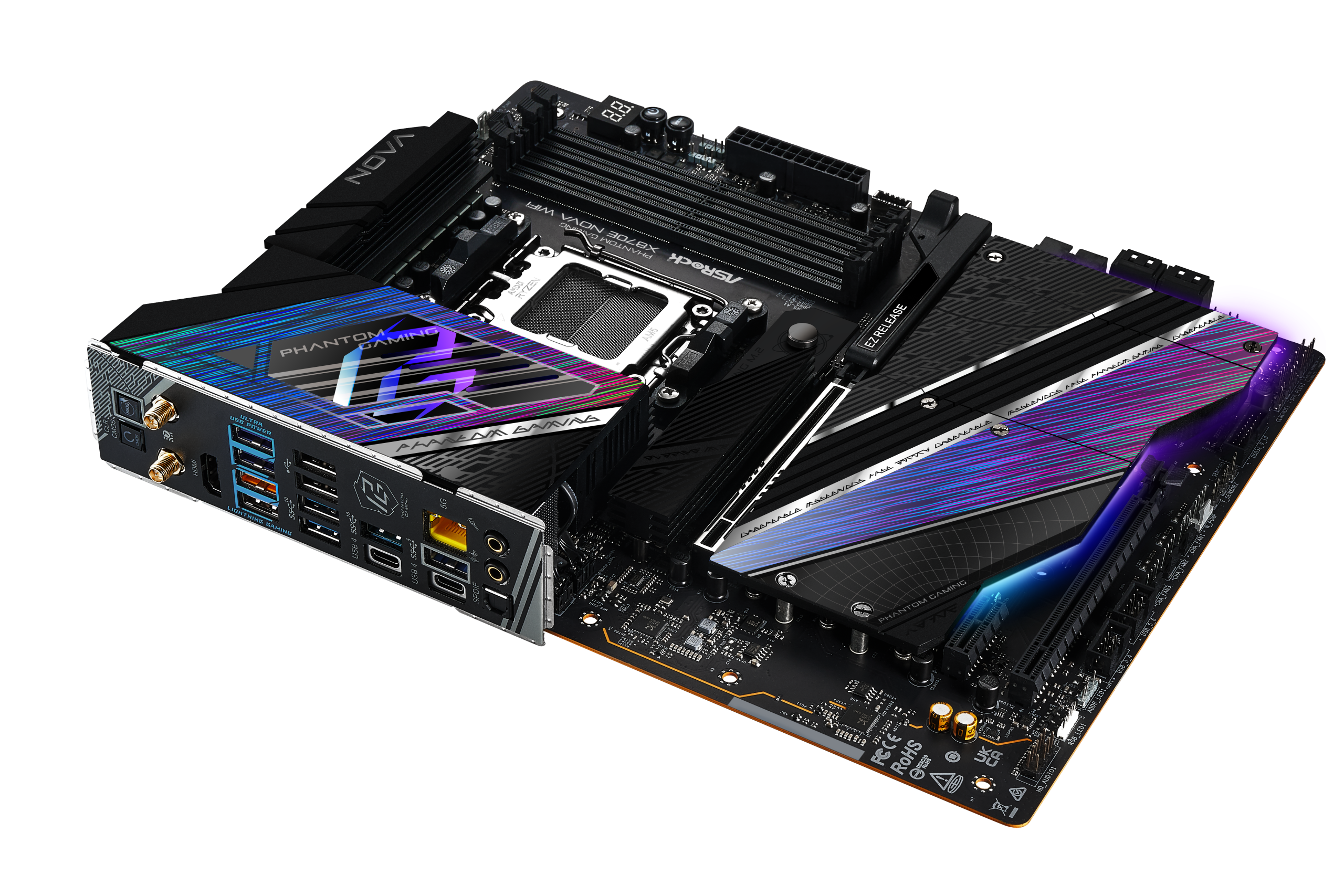 ASRock X870E Nova WiFi motherboard, socket AM5, AMD X870E, ATX, DDR5