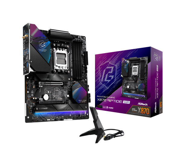 ASRock X870 Riptide WiFi motherboard, socket AM5, AMD X870, ATX, DDR5