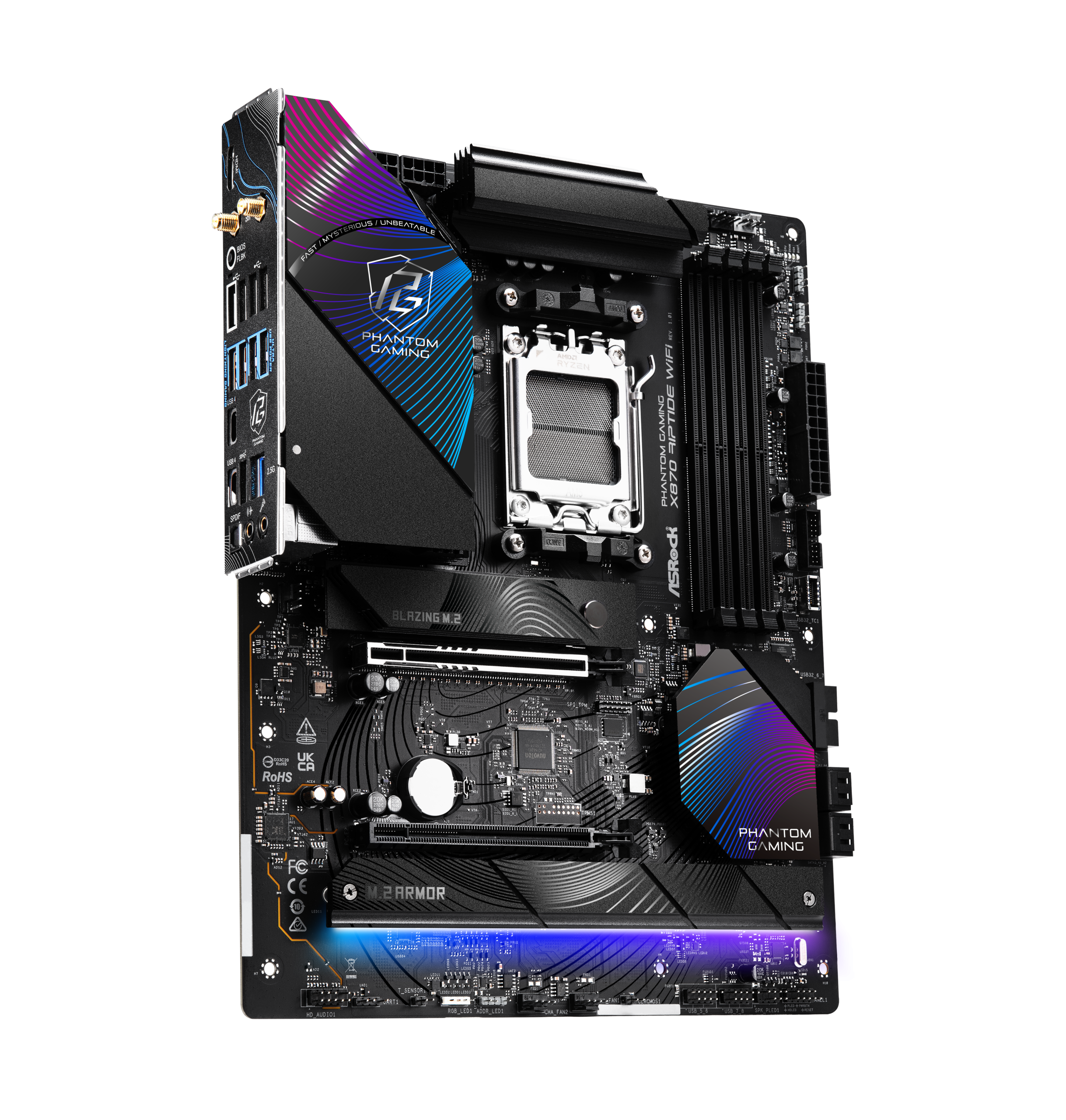 ASRock X870 Riptide WiFi motherboard, socket AM5, AMD X870, ATX, DDR5