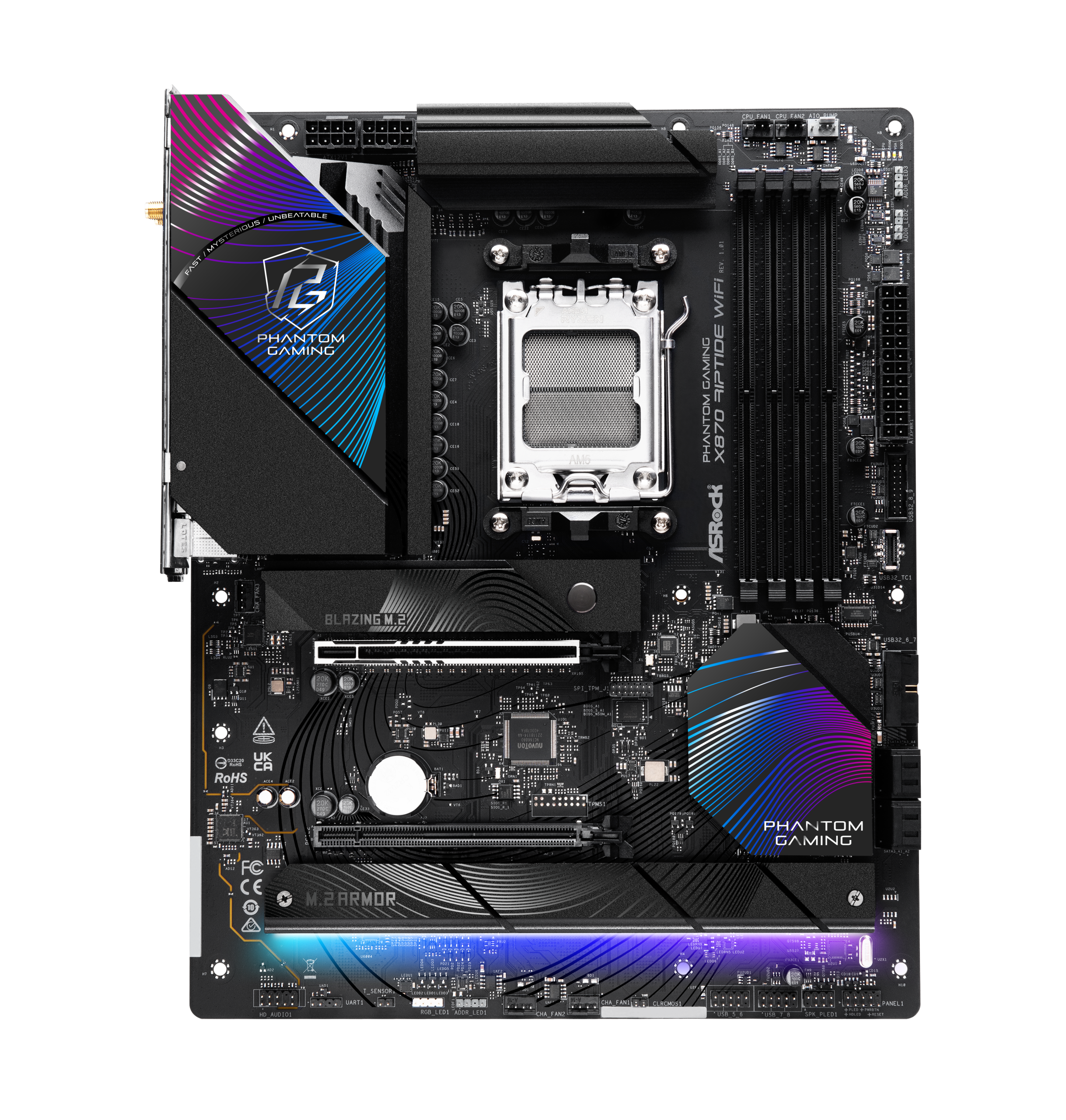 ASRock X870 Riptide WiFi motherboard, socket AM5, AMD X870, ATX, DDR5