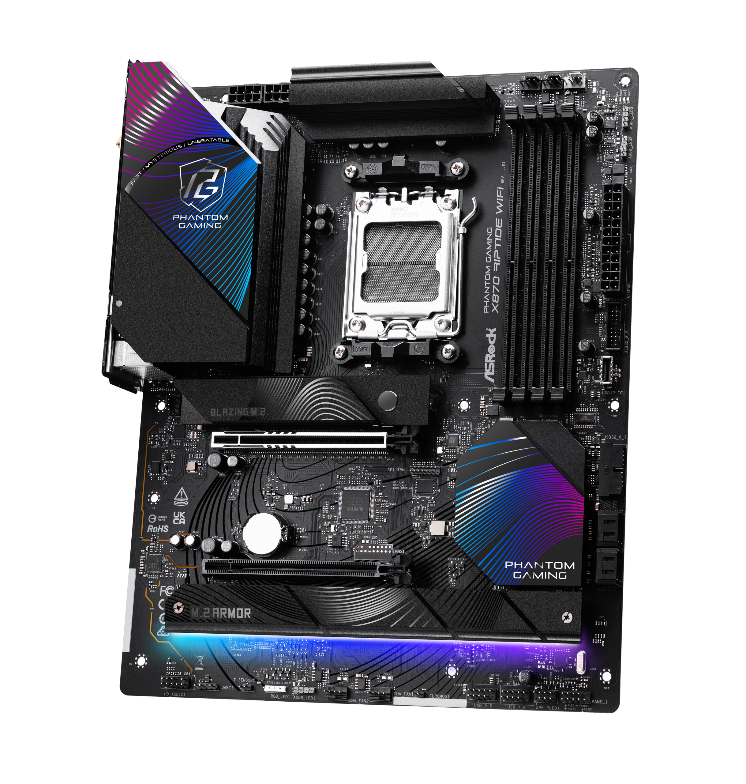 ASRock X870 Riptide WiFi motherboard, socket AM5, AMD X870, ATX, DDR5
