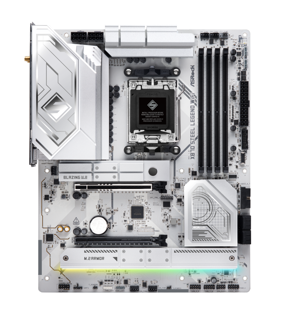 ASRock X870 Steel Legend WiFi motherboard, socket AM5, AMD X870, ATX, DDR5