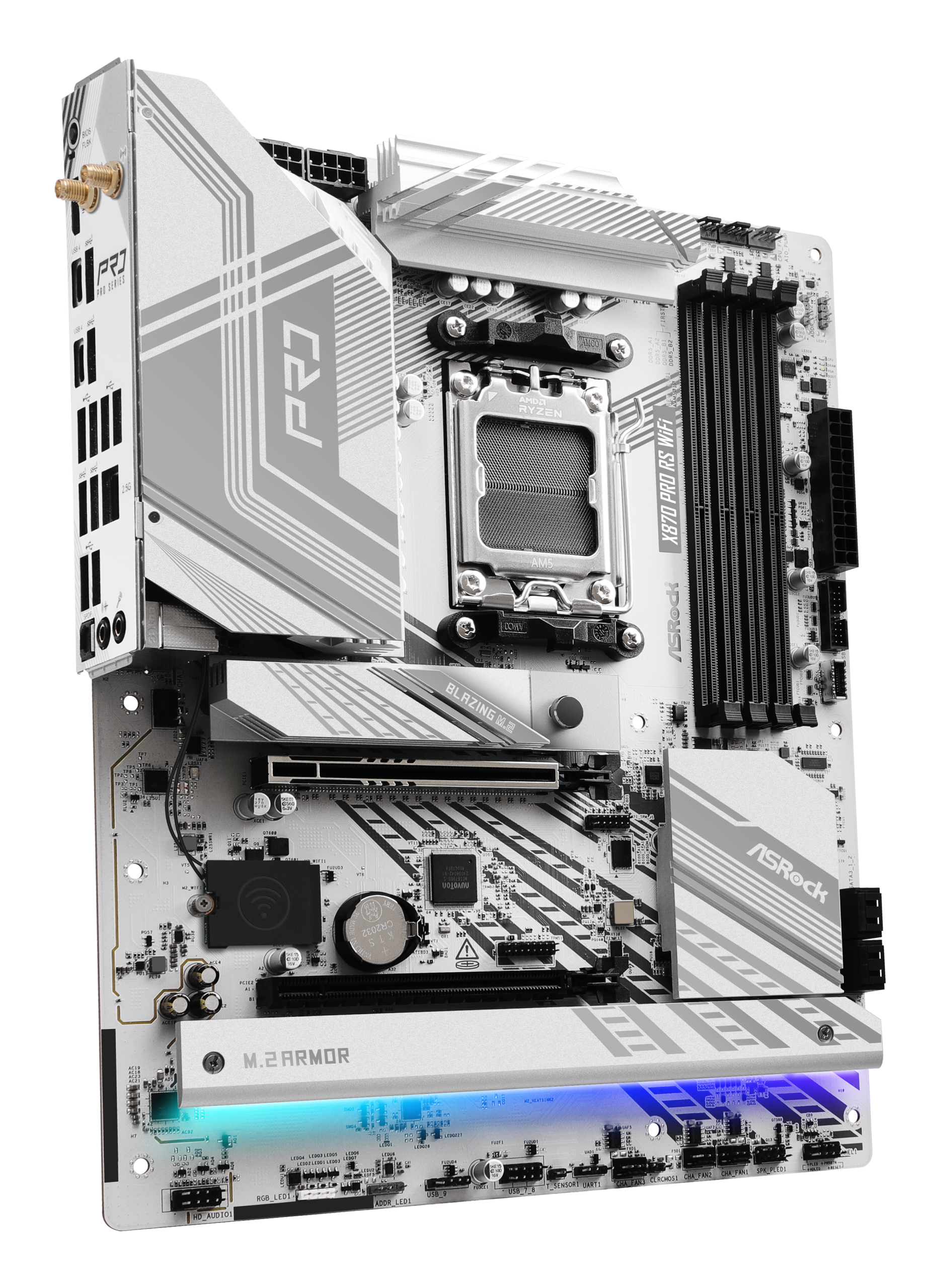 ASRock X870 Pro RS WiFi motherboard, socket AM5, AMD X870, ATX, DDR5