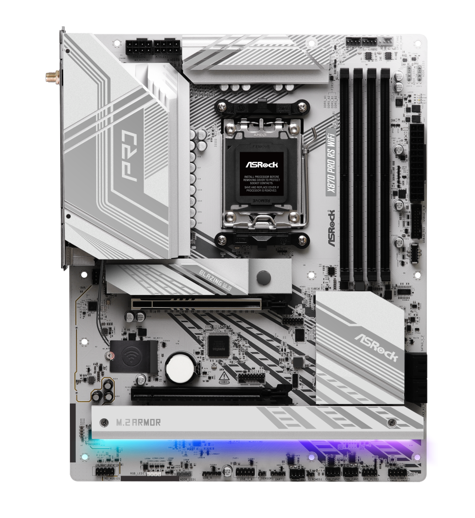 ASRock X870 Pro RS WiFi motherboard, socket AM5, AMD X870, ATX, DDR5