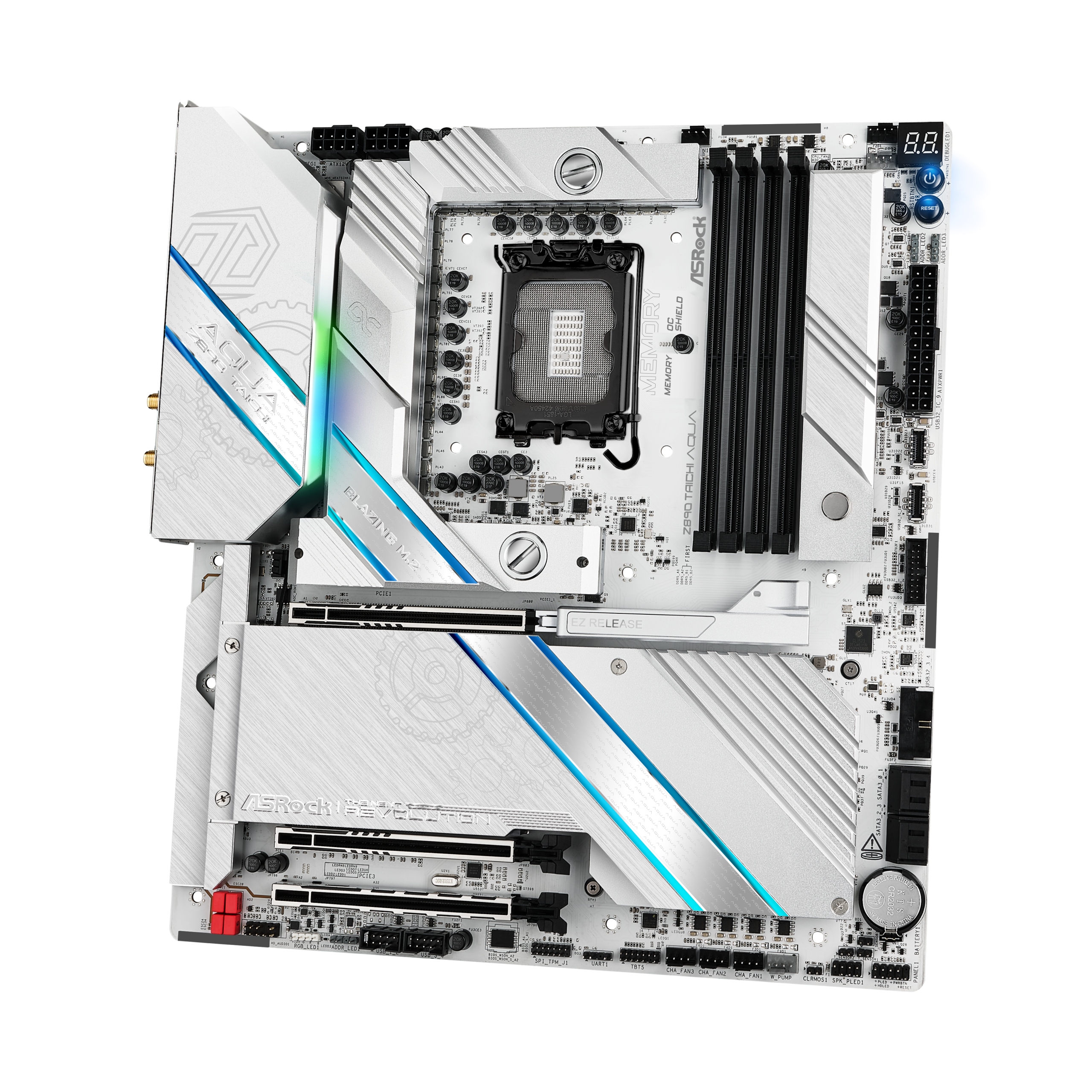 ASRock Z890 Taichi AQUA motherboard, socket LGA 1851, Intel Z890, E-ATX, DDR5