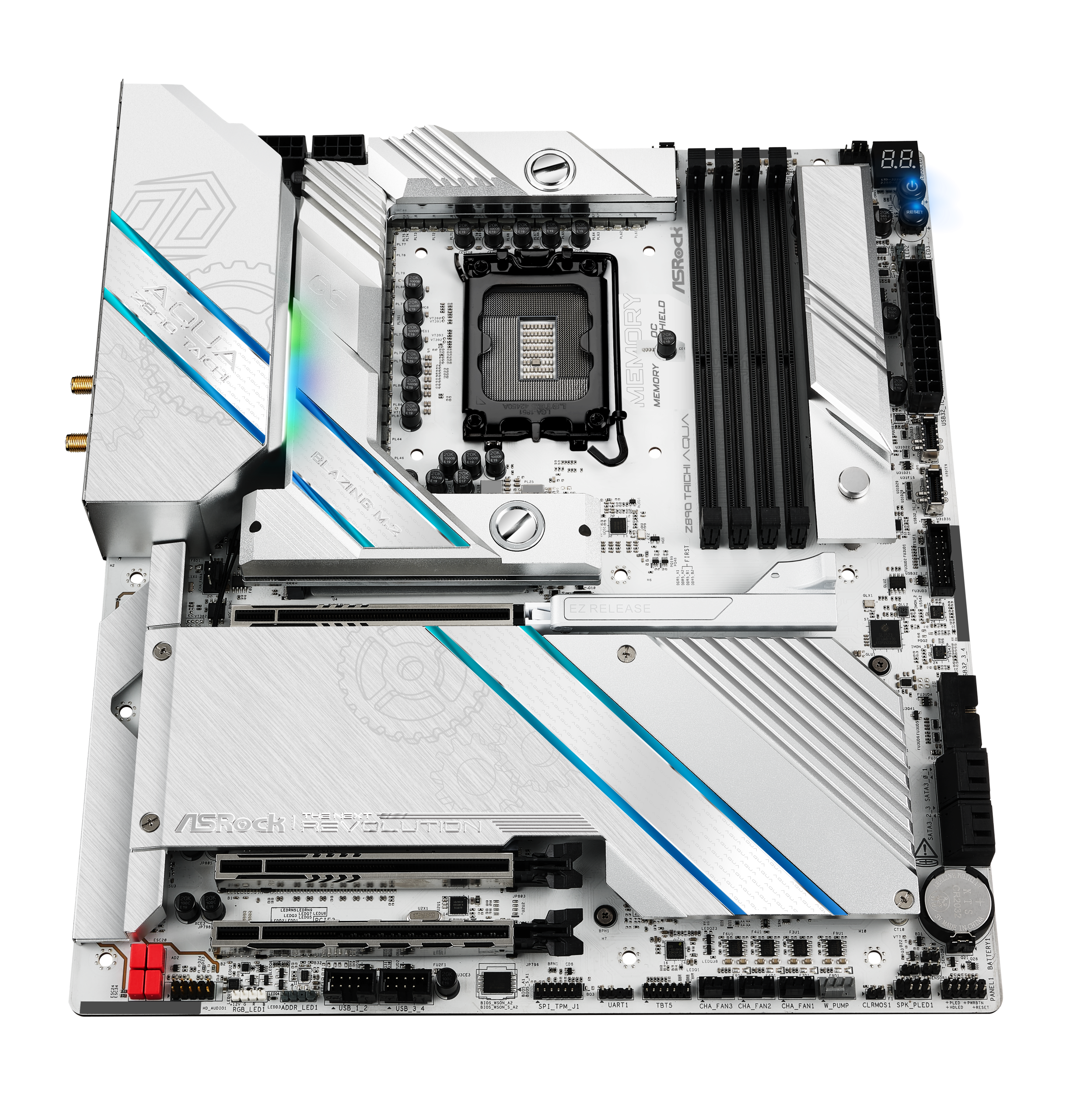 ASRock Z890 Taichi AQUA motherboard, socket LGA 1851, Intel Z890, E-ATX, DDR5
