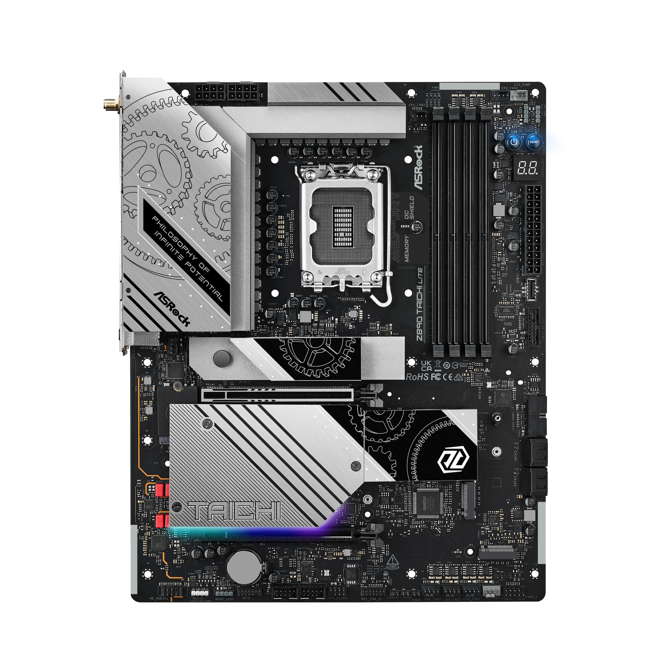 ASRock Z890 Taichi Lite motherboard, socket LGA 1851, Intel Z890, ATX, DDR5