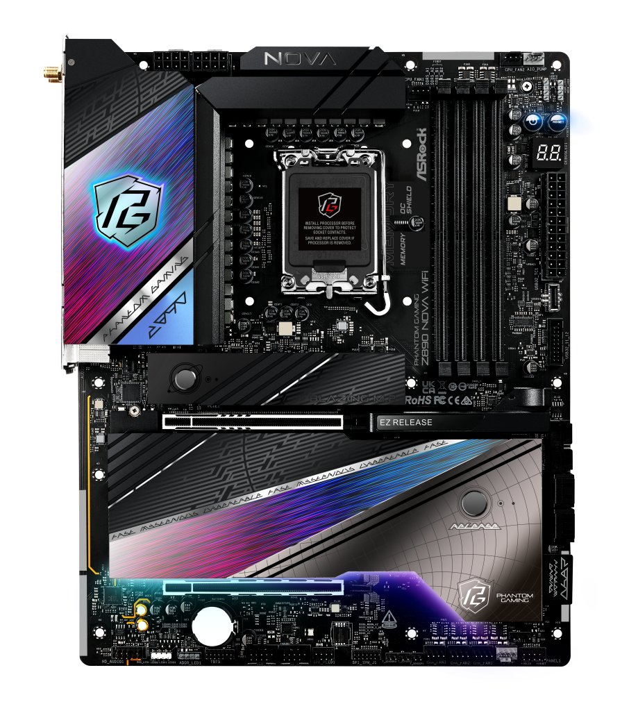 ASRock Z890 Nova WiFi motherboard, socket LGA 1851, Intel Z890, ATX, DDR5