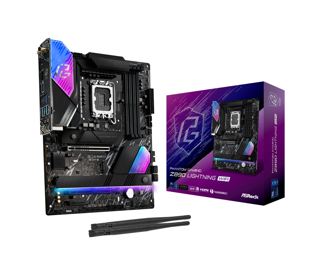 ASRock Z890 Lightning WiFi motherboard, socket LGA 1851, Intel Z890, ATX, DDR5