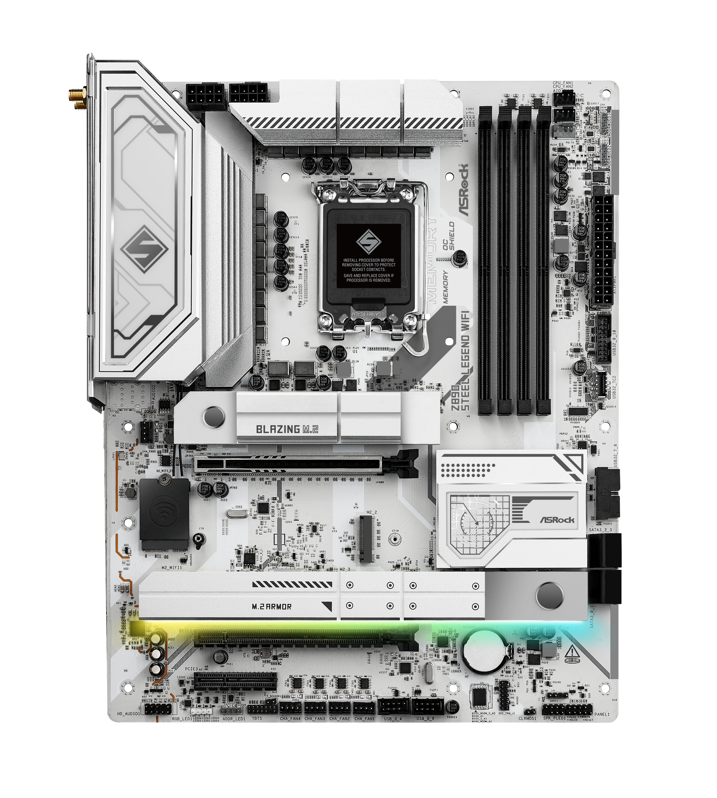 ASRock Z890 Steel Legend WiFi motherboard, socket LGA 1851, Intel Z890, ATX, DDR5