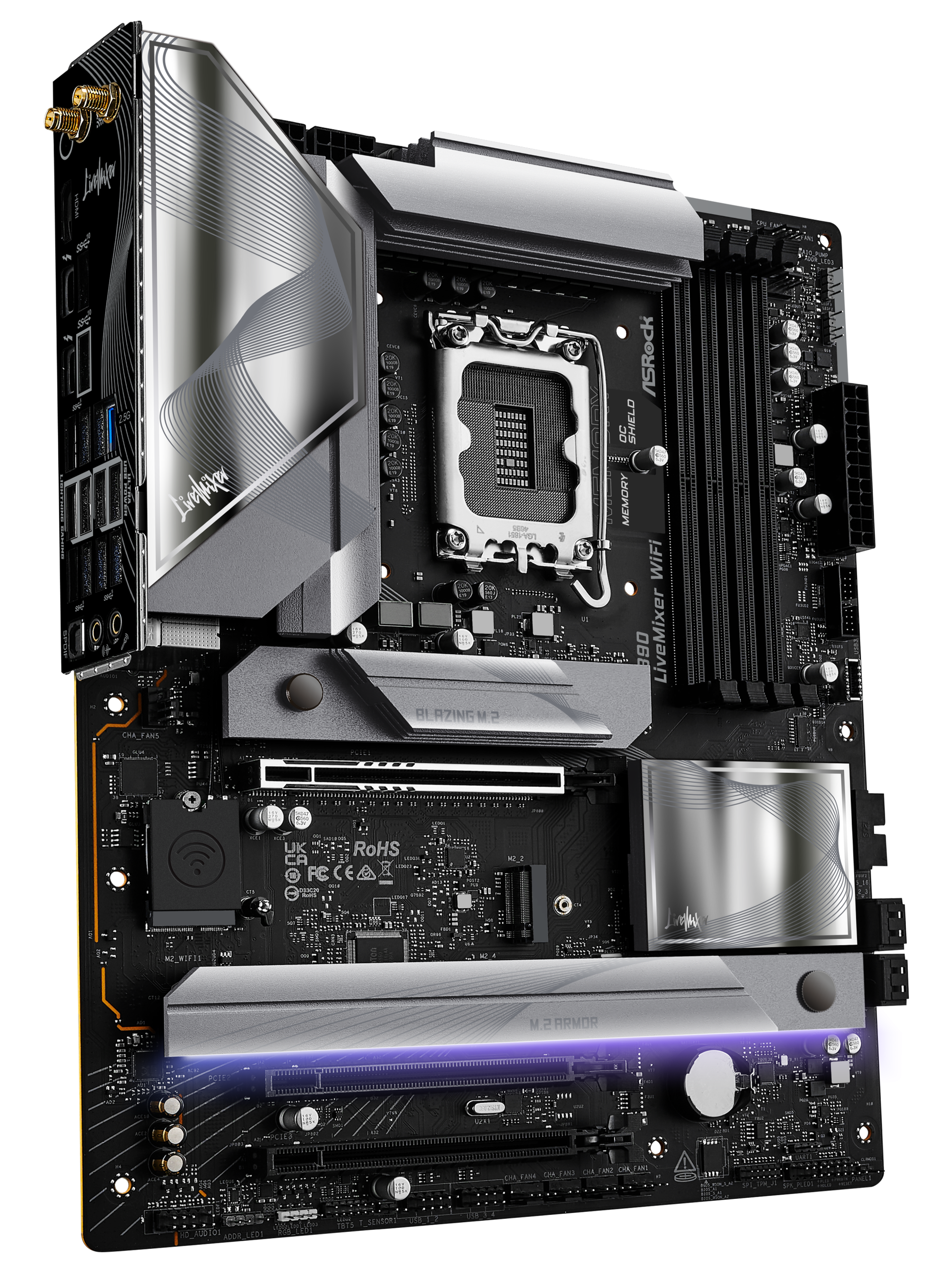 ASRock Z890 LiveMixer WiFi, Intel Z890 motherboard, socket LGA 1851, Intel Z890, ATX, DDR5