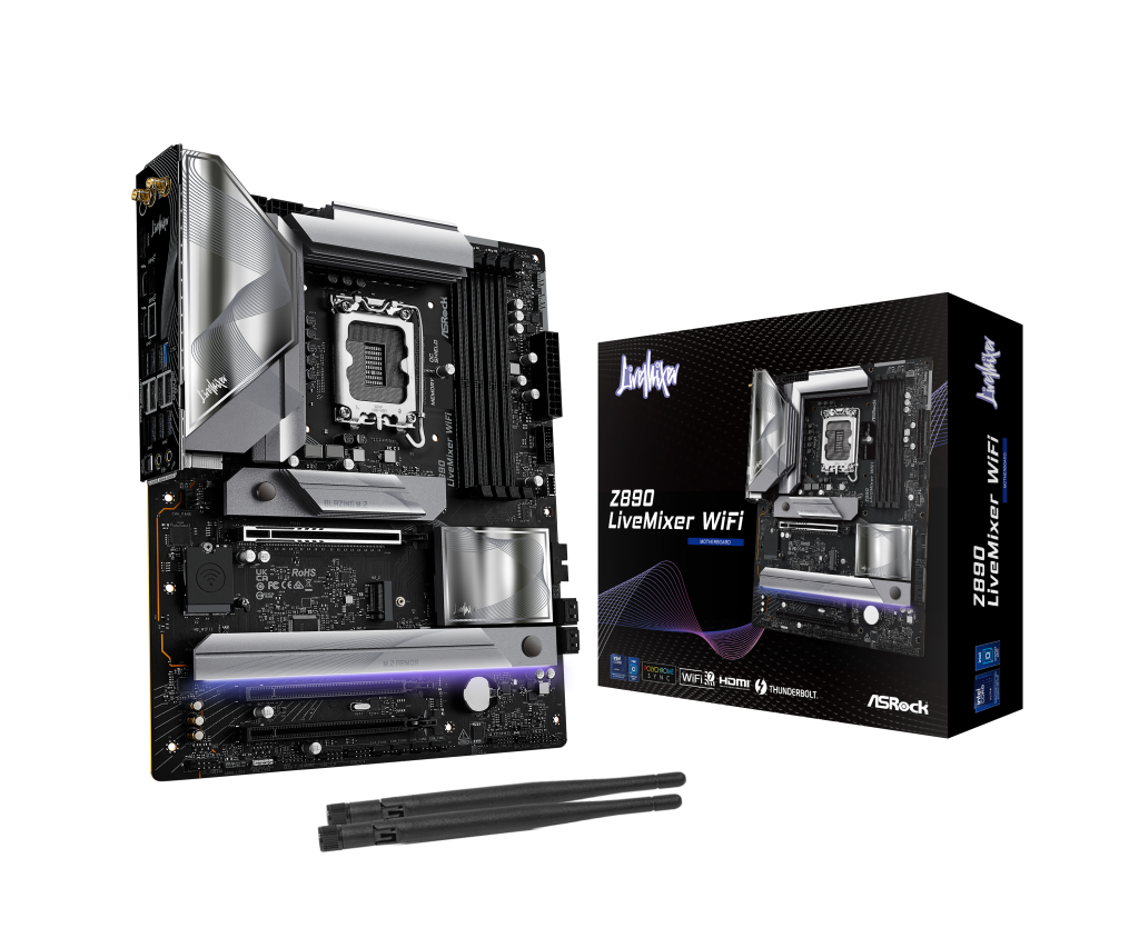 ASRock Z890 LiveMixer WiFi, Intel Z890 motherboard, socket LGA 1851, Intel Z890, ATX, DDR5
