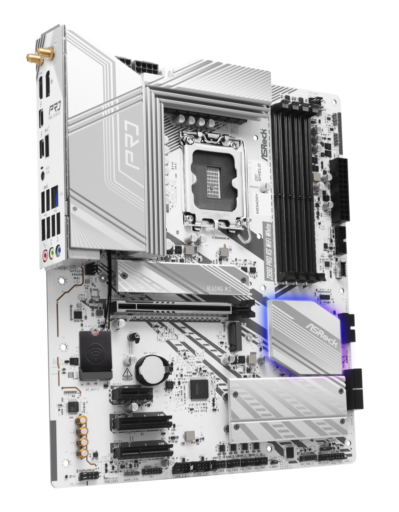 ASRock Z890 Pro RS WiFi White motherboard, socket LGA 1851, Intel Z890, ATX, DDR5