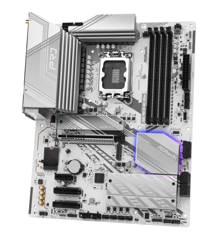ASRock Z890 Pro RS WiFi White motherboard, socket LGA 1851, Intel Z890, ATX, DDR5