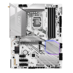 ASRock Z890 Pro RS WiFi White motherboard, socket LGA 1851, Intel Z890, ATX, DDR5