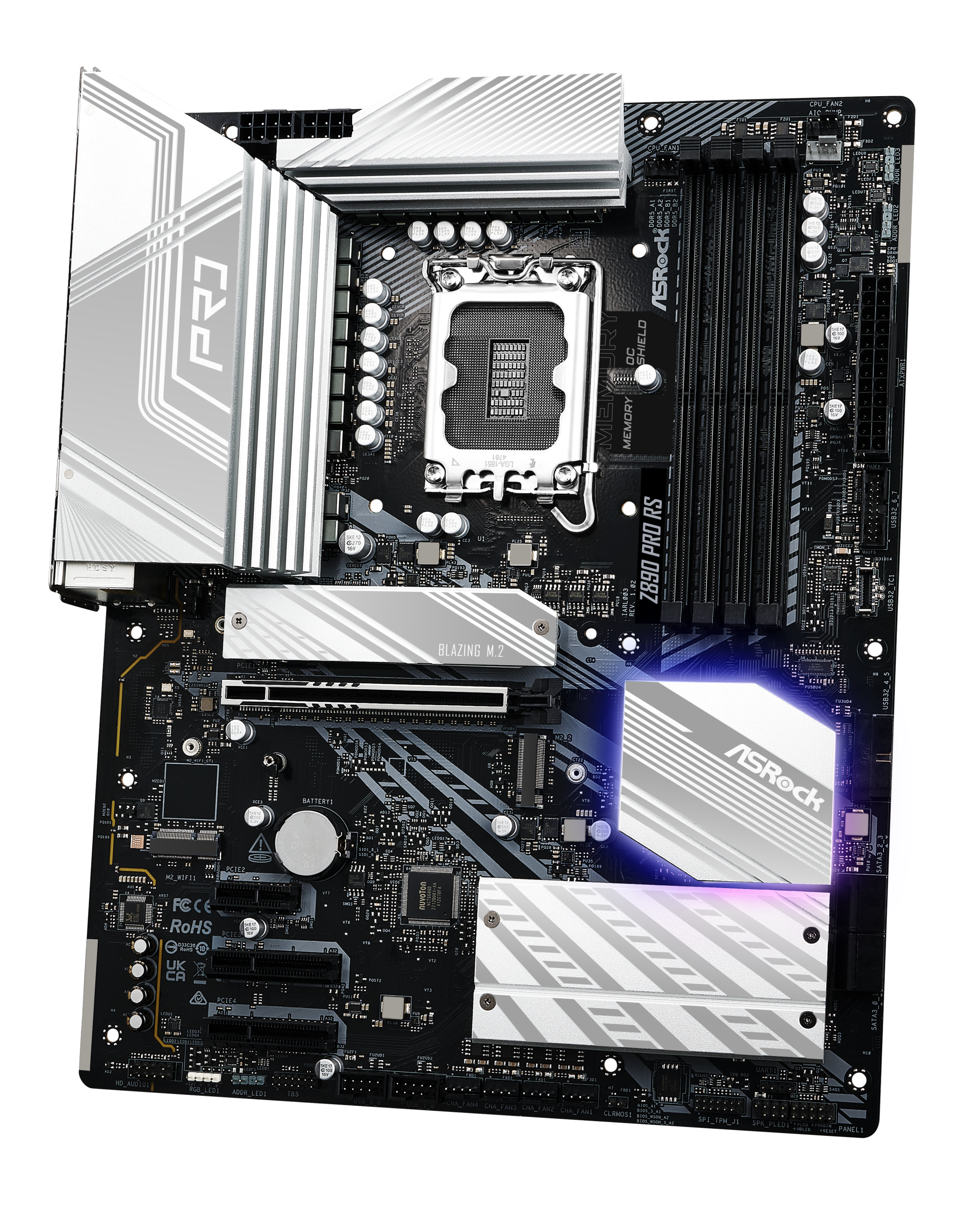 ASRock Z890 Pro RS, Intel Z890 motherboard, socket LGA 1851, Intel Z890, ATX, DDR5