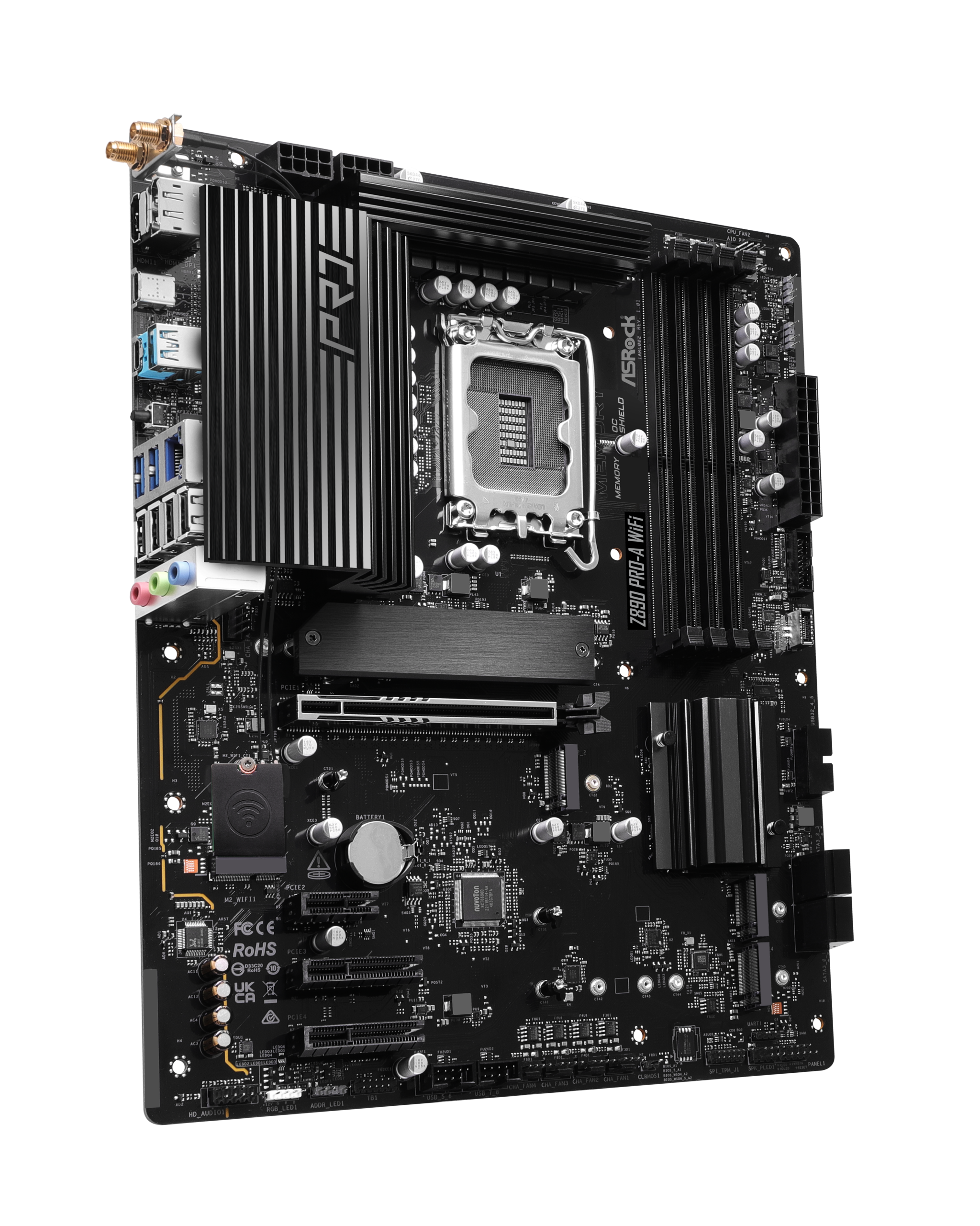 ASRock Z890 Pro-A WiFi, Intel Z890 motherboard, socket LGA 1851, Intel Z890, ATX, DDR5