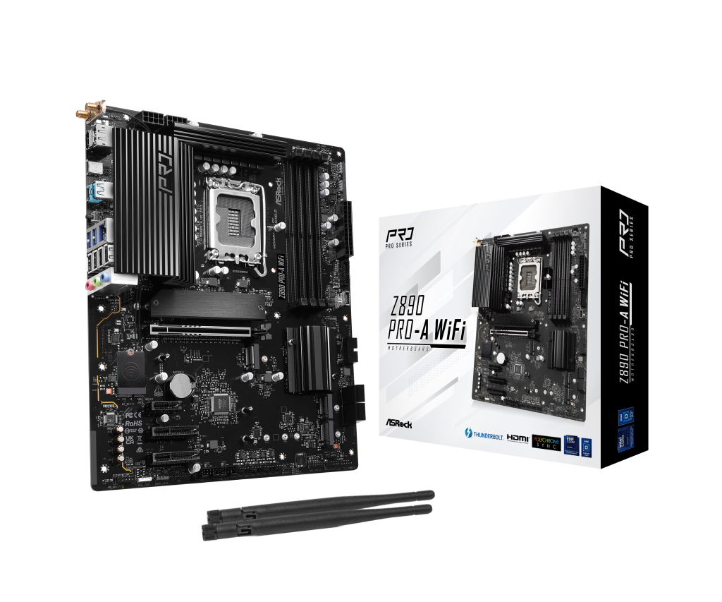 ASRock Z890 Pro-A WiFi, Intel Z890 motherboard, socket LGA 1851, Intel Z890, ATX, DDR5