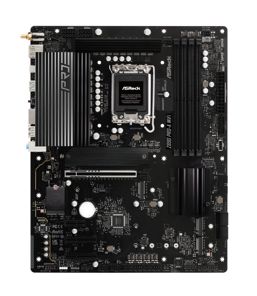 ASRock Z890 Pro-A WiFi, Intel Z890 motherboard, socket LGA 1851, Intel Z890, ATX, DDR5
