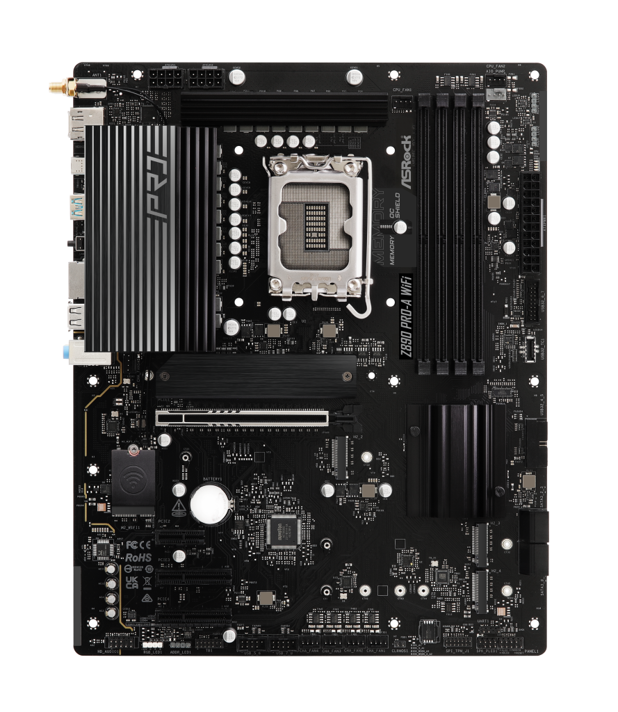 ASRock Z890 Pro-A WiFi, Intel Z890 motherboard, socket LGA 1851, Intel Z890, ATX, DDR5