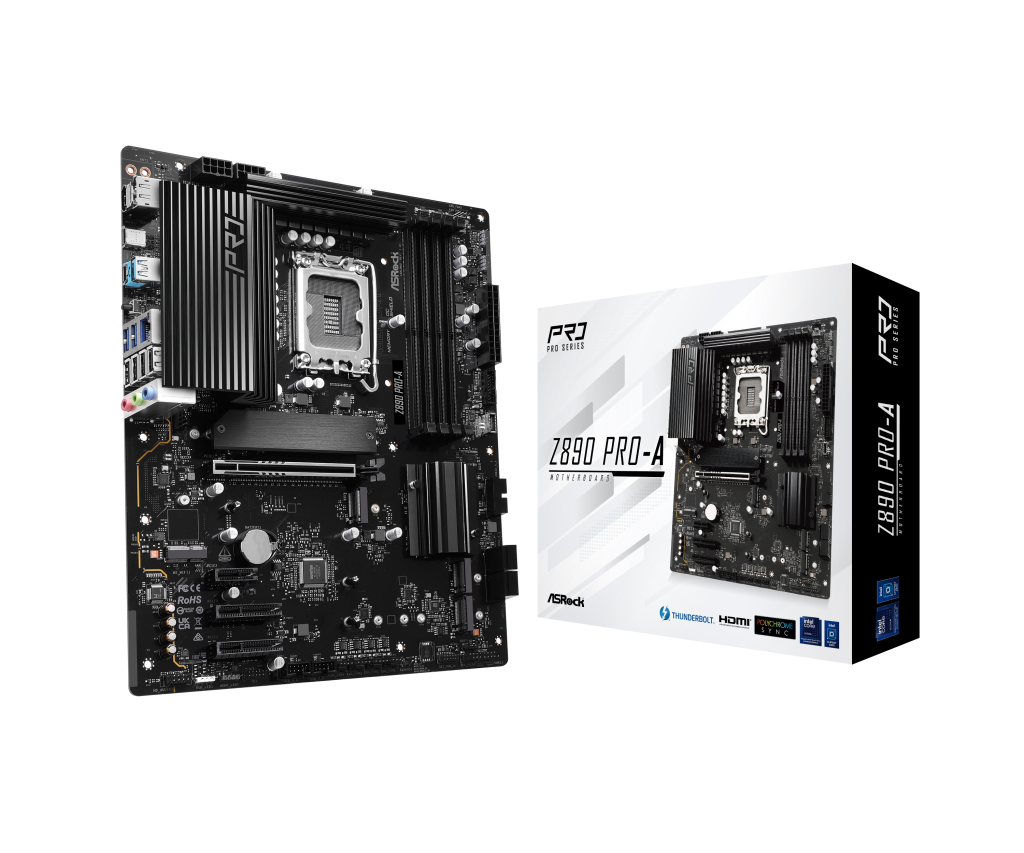 ASRock Z890 PRO-A motherboard, socket LGA 1851, Intel Z890, ATX, DDR5