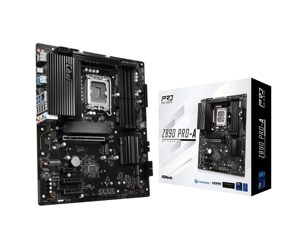ASRock Z890 PRO-A motherboard, socket LGA 1851, Intel Z890, ATX, DDR5