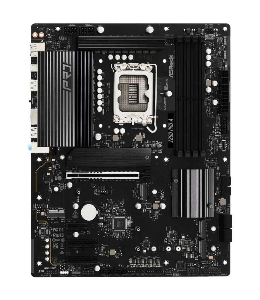ASRock Z890 PRO-A motherboard, socket LGA 1851, Intel Z890, ATX, DDR5