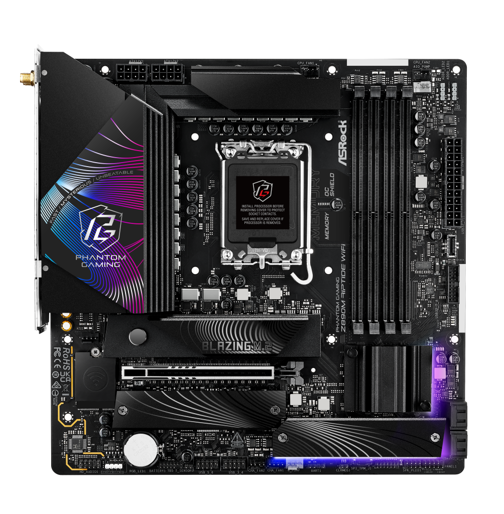 ASRock Z890M RIPTIDE WiFi motherboard, socket LGA 1851, Intel Z890, Micro-ATX, DDR5 : image 5
