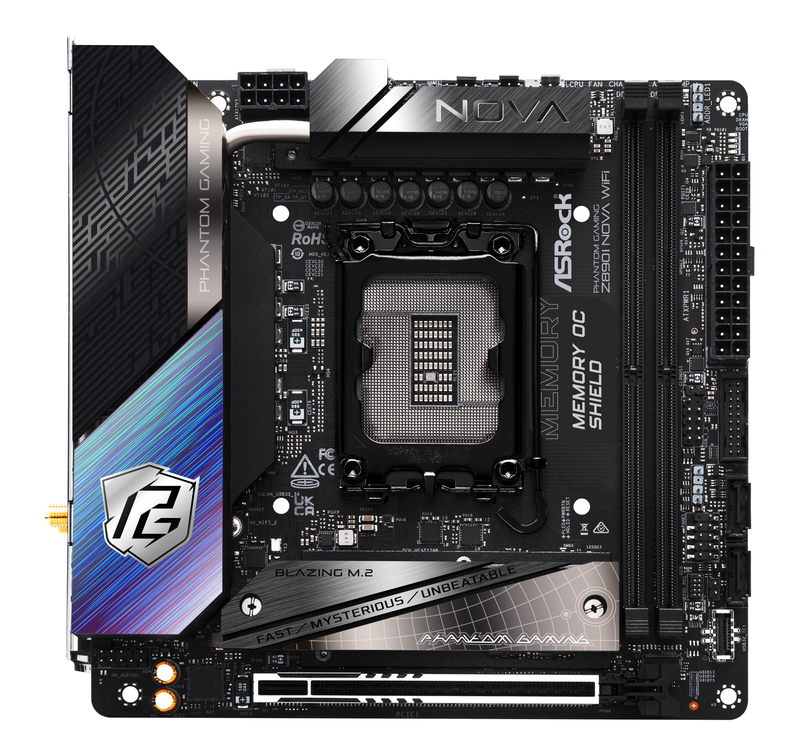 ASRock Z890I NOVA WiFi motherboard, socket LGA 1851, Intel Z890, Mini-ITX, DDR5 : image 4
