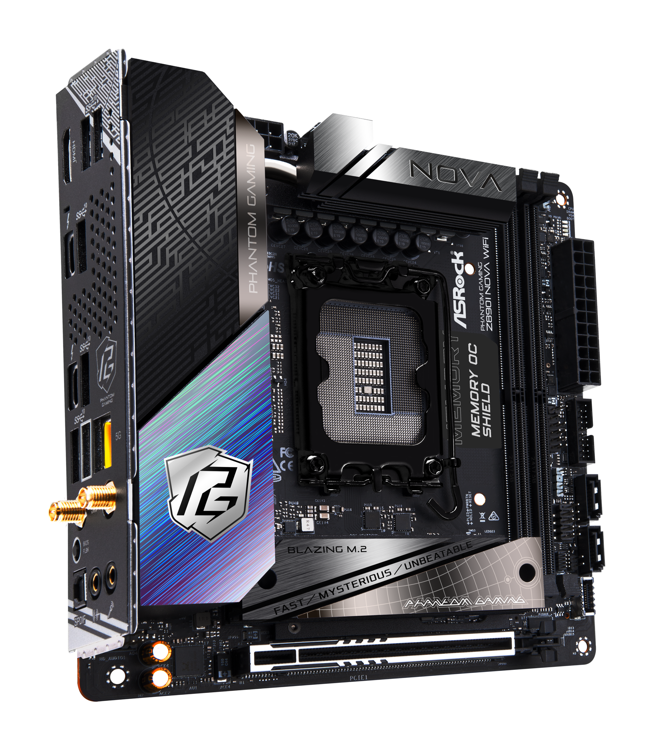 ASRock Z890I NOVA WiFi motherboard, socket LGA 1851, Intel Z890, Mini-ITX, DDR5 : image 2