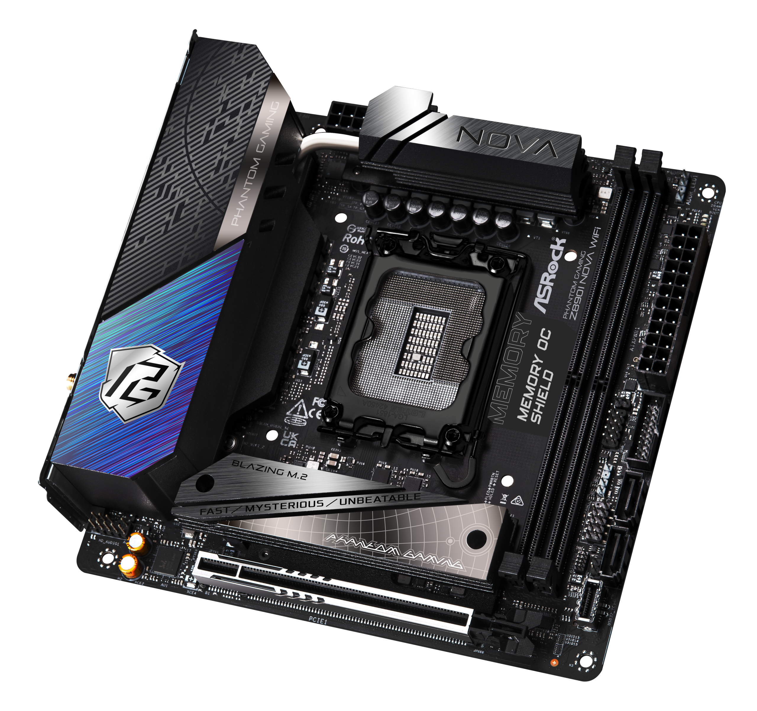 ASRock Z890I NOVA WiFi motherboard, socket LGA 1851, Intel Z890, Mini-ITX, DDR5 : image 3