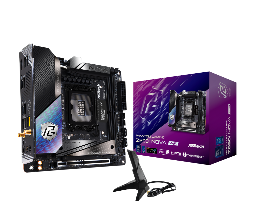 ASRock Z890I NOVA WiFi motherboard, socket LGA 1851, Intel Z890, Mini-ITX, DDR5 : image 1